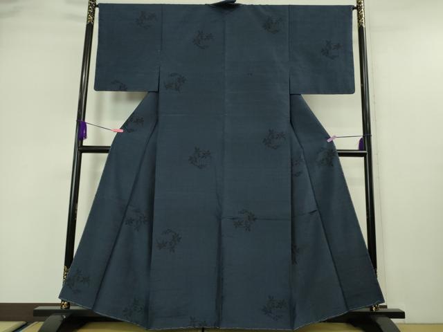 平和屋本店■極上　本場大島紬　200亀甲　南天枝葉丸文　ゑり善扱い　逸品　未使用　DZAA5556kh5