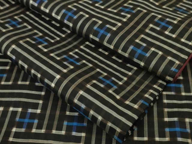 平和屋本店■希少　本場大島紬　龍郷絣　秋名バラ　逸品　DZAA5590kh5