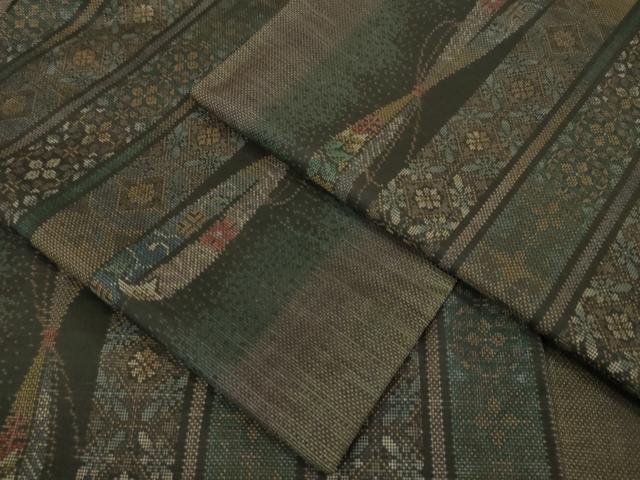 平和屋本店■極上　本場大島紬　9マルキ　名物裂間道　逸品　DZAA5602kh5