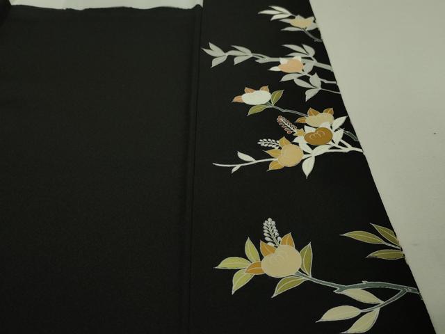 平和屋本店□極上 創業460年・千總 黒留袖 駒刺繍 束ね熨斗