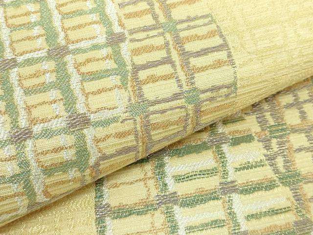 平和屋本店■極上　手染屋　吉兵衛　伝統工芸士 木野正夫　両面　六通柄袋帯　 二天一流　金糸　逸品　DZAA5671kh5 平和屋本店□極上 手染屋 吉兵衛 伝統工芸士 木野正夫 両面 六通