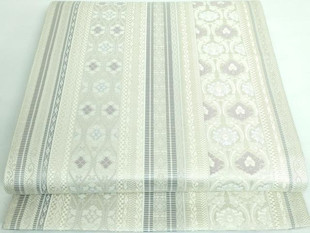 平和屋本店■極上　本場筑前博多織　六通柄袋帯　間道　逸品　DZAA5686kh5