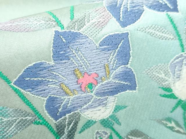 平和屋本店■極上　太鼓柄袋帯　唐織　枝花文　金糸　逸品　DZAA5697kh5 平和屋本店□極上 太鼓柄袋帯 唐織 枝花文 金糸 逸品 DZAA5697kh5