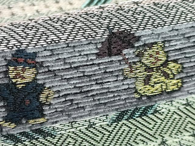 平和屋本店□極上 西陣 織の弘彩謹製 両面 六通柄袋帯