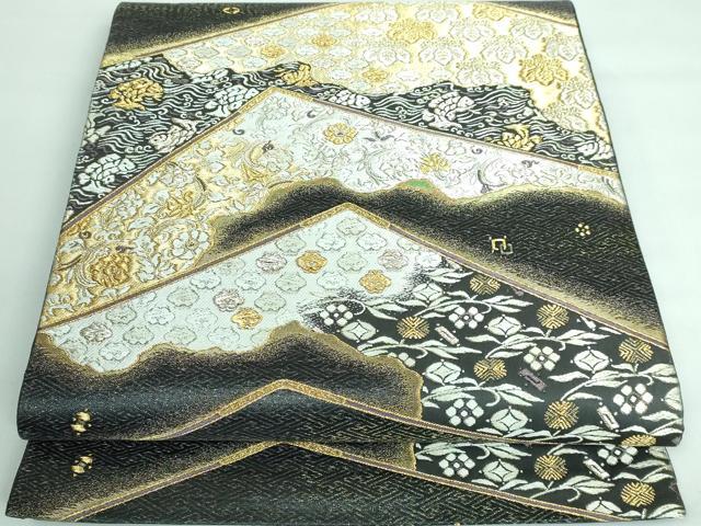 平和屋本店□極上 西陣の名門 加納幸謹製 六通柄袋帯 唐織