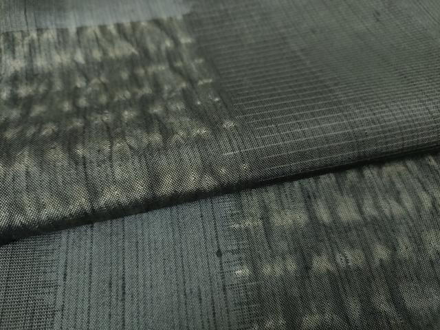 平和屋本店□極上 紬 絞り 変わり市松 逸品 DZAA5748kh5