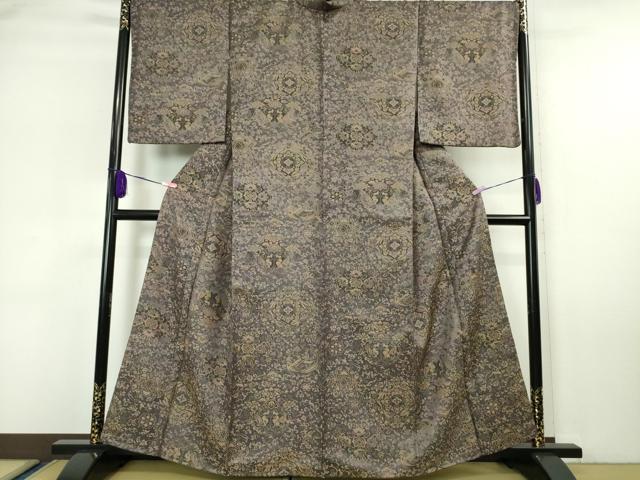 平和屋本店□極上 前田仁仙 仁仙更紗 お召 天平浪漫 草木染 仁