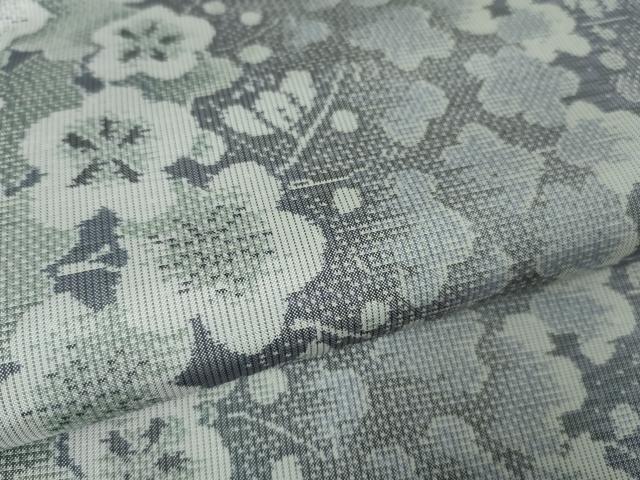 平和屋本店□極上 本場大島紬 彩絣 梅間道 おき紬工房謹製