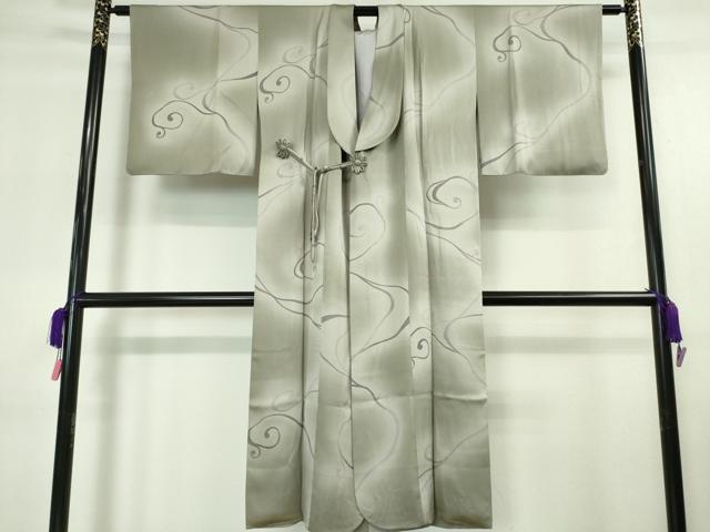 平和屋本店■極上　和装コート　道中着　ロング丈　唐草文　暈し染め　金彩　逸品　DZAA5788kh5