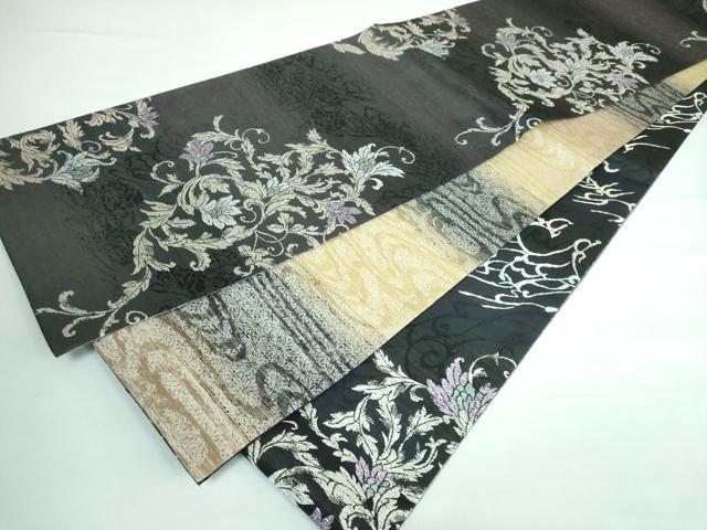 平和屋本店■極上　両面　双方向　全通柄袋帯　羽衣織　七宝尽くし円想　銀糸　やまと誂製　逸品　DZAA5832kh5