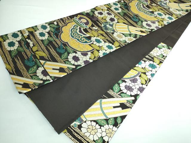 平和屋本店□極上 西陣 坂下織物謹製 六通柄袋帯 錦繍綴唐織