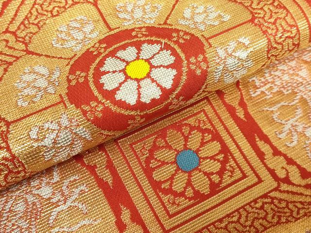 平和屋本店■最高級　龍村平蔵製　六通柄　本袋帯　奈良裂金襴　金銀糸　逸品　DZAA5895kh5 平和屋本店□最高級 龍村平蔵製 六通柄 本袋帯 奈良裂