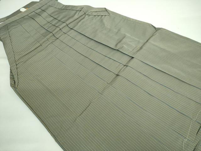 平和屋本店■極上　男性　馬乗り袴　縞　逸品　未使用　DZAA5896kh5