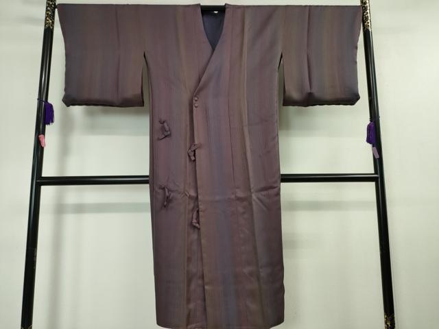 平和屋着物□極上 道行コート ロング丈 リバーシブル 無双 紗袷 紗×紗