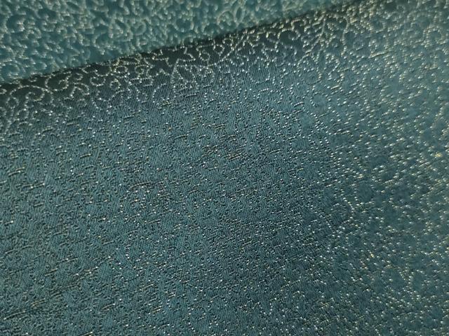 平和屋本店□極上 久保田一竹 幻の辻が花 小紋 花唐草葵地紋