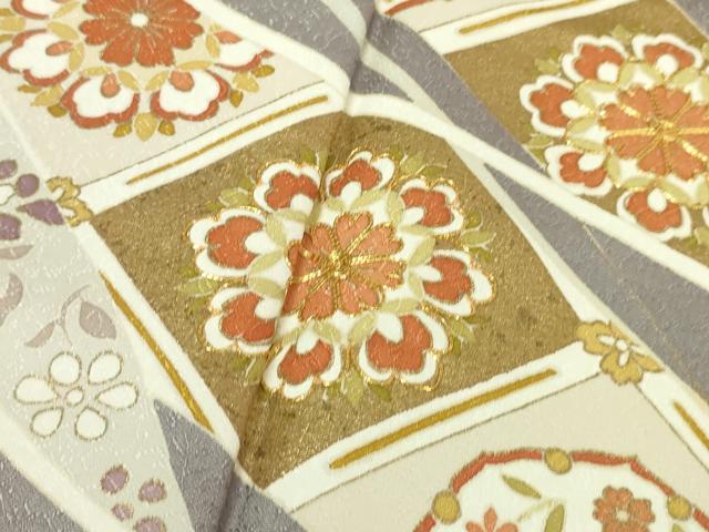 平和屋本店□極上 訪問着 駒刺繍 鬘帯正倉院花文