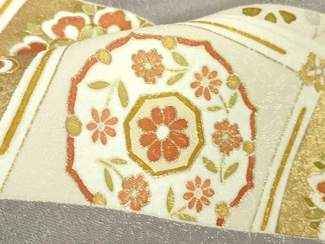 平和屋本店□極上 訪問着 駒刺繍 鬘帯正倉院花文