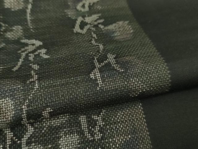 平和屋本店□極上 本場大島紬 9マルキ 蔦の葉 文字 逸品 未使用