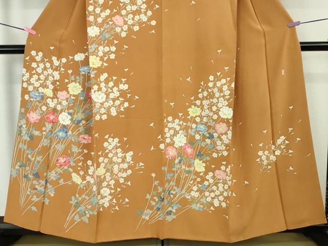 平和屋本店□極上 本加賀友禅作家 柿本市郎 訪問着 四季花文