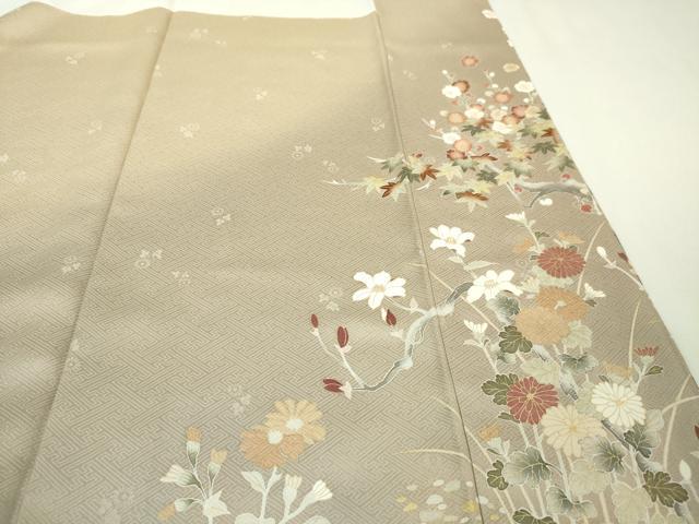 平和屋着物○訪問着 駒刺繍 枝桜文 暈し染め 金彩 正絹 逸品 AABB6285ph