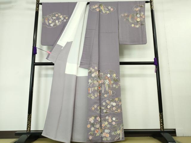 平和屋本店□極上 中国三大刺繍 蘇州刺繍 総刺繍 訪問着 雲