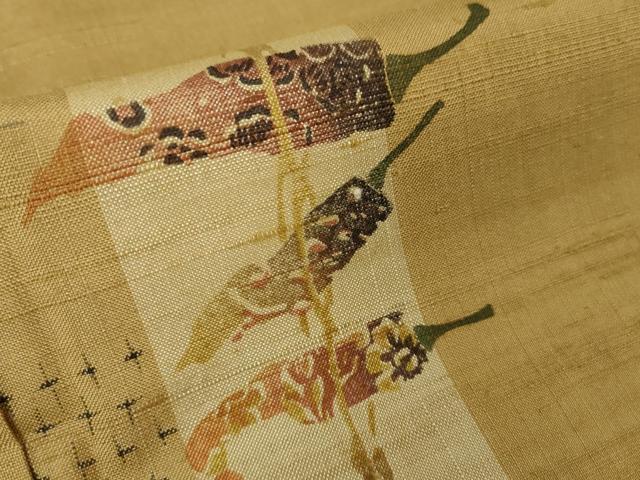 平和屋本店□極上 伝統工芸士 七代目 吉澤与市 紬 染織工芸