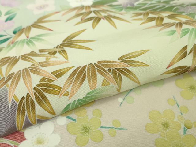 平和屋本店□極上 京加賀友禅 松本健一 訪問着 草花丸文 暈し