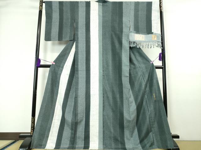 平和屋本店□極上 石川県指定無形文化財 牛首紬 白山工房 手織り