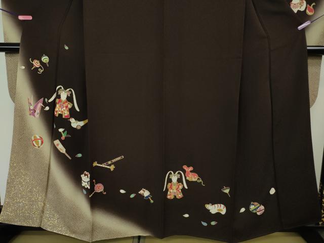 平和屋本店□極上 世界的人形師 辻村寿三郎 ジュサブロー 振袖 兎 玩具