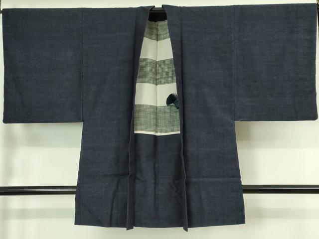 平和屋本店□極上 男性 本場結城紬 重要無形文化財 アンサンブル 杢