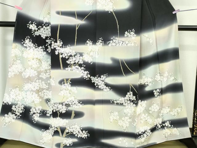 平和屋着物□極上 訪問着 モール 枝葉文 暈し染め 逸品 未使用 CYAA3905s5