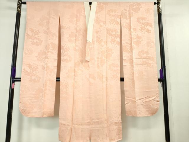 平和屋本店■極上　創業460年・千總　振袖・長襦袢(袷)セット　駒刺繍　絞り　鴛鴦花文　一斤染色地　金彩　逸品　DZAA6246kh5