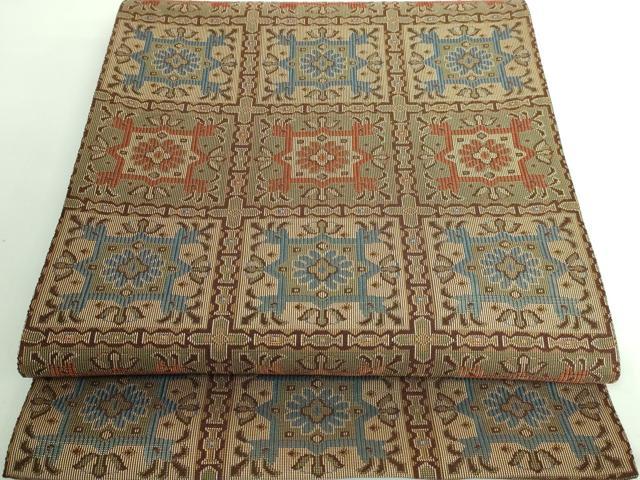 平和屋本店■極上　桝屋高尾　全通柄袋帯　古布蘭　逸品　DZAA6262kh5