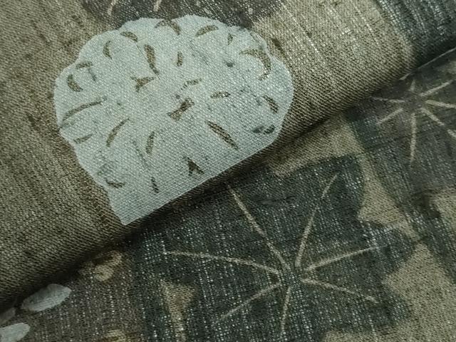 平和屋本店□極上 夏物 紗紬 花織 逸品 DZAA8206kh5