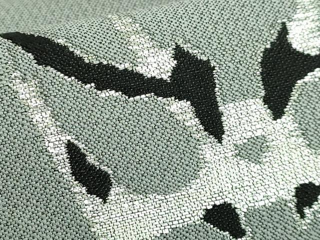 平和屋本店□極上 ワンタッチつけ帯 歌舞伎 隈取り 市松 銀糸 逸品