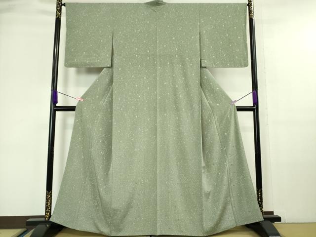 平和屋本店□極上 洗える最高級着物 ＜英＞はなぶさ謹製 小紋 刺繍