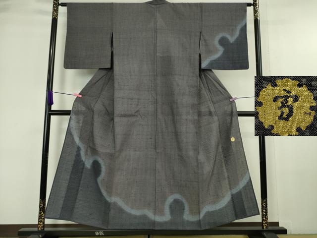 平和屋本店■極上　夏物　ジャパンオートクチュール　渡辺雪三郎　訪問着　紗紬　雪輪　暈し染め　正絹　逸品　DZAA6347kh5