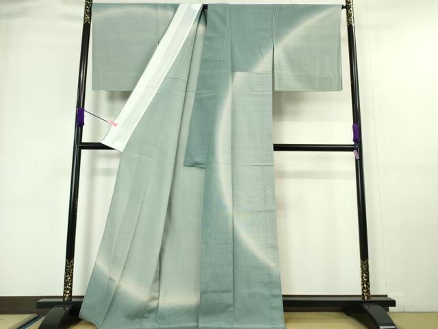 平和屋本店■極上　本塩沢　やまだ織　訪問着　単衣　染色作家　桐村博　雪の中のきれ　証紙付き　逸品　未使用　DZAA6358kh5 平和屋本店□極上 本塩沢 やまだ織 訪問着 単衣 染色作家 桐