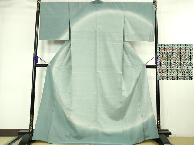 平和屋着物□極上 本塩沢 やまだ織 訪問着 染色作家 桐村博