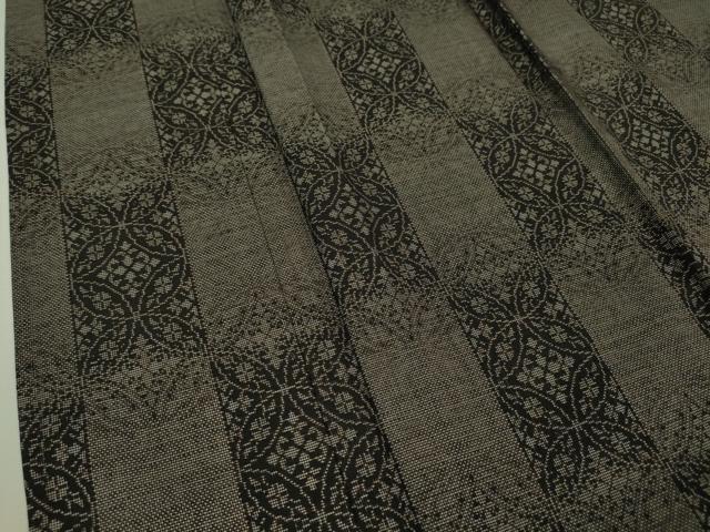 平和屋本店□極上 本場大島紬 単衣 9マルキ 七宝市松文 逸品 DZAA6378kh5