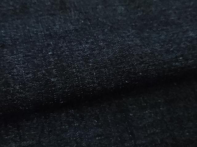 平和屋本店□極上 男性 結城紬 杢 アンサンブル 色無地 仙斎茶色 逸品