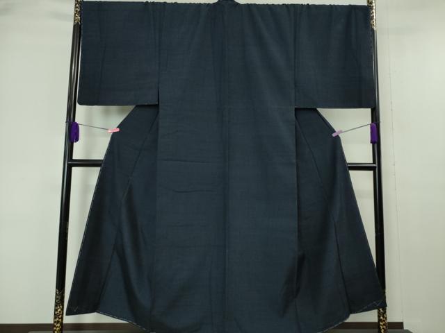平和屋本店■極上 男性 本場結城紬 重要無形文化財 アンサンブル キングサイズ 100亀甲 総詰め　羽裏・大黒様　逸品　未使用　DZAA6395kh5_1