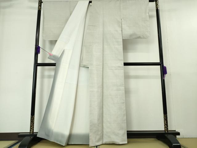 平和屋本店■極上　本場大島紬　白大島　アンサンブル　羽織セット　120亀甲　総詰め　逸品　未使用　DZAA6397kh5 平和屋本店□極上 本場大島紬 白大島 アンサンブル 羽織セット 120亀甲