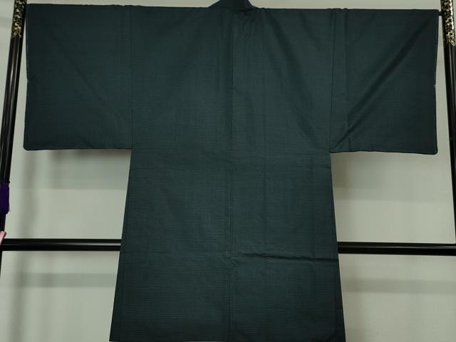 平和屋本店□極上 男性 本場大島紬 アンサンブル 長羽織 80亀甲 総詰め 羽