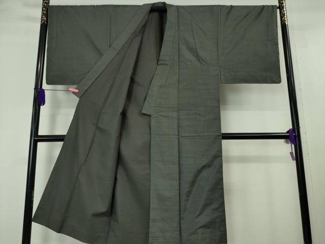 平和屋本店□極上 男性 お召 アンサンブル 逸品 未使用 DZAA6405kh5