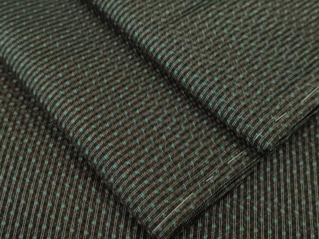 平和屋本店□極上 男性 お召 アンサンブル 逸品 未使用 DZAA6405kh5