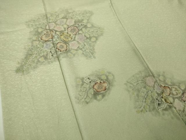 平和屋本店□極上 樋熊哲也 訪問着 辻が花 絞り 手描き 砂色地 暈