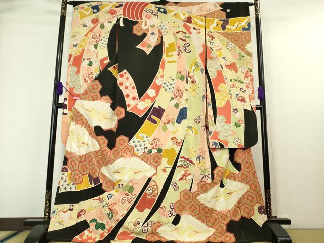 平和屋本店□極上 アンティーク 大正ロマン 振袖・長襦袢(袷・半