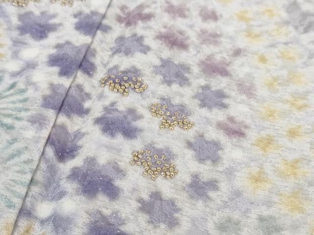 平和屋本店□極上 中国三大刺繍 相良刺繍 訪問着 おぼろ染め 襲