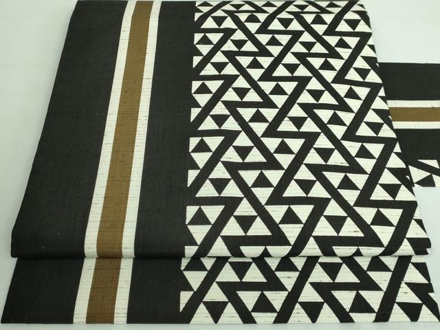 着物屋こころ■太鼓柄袋帯　相良刺繍　紬地　花鳥文　金彩　逸品　未使用　km779 平和屋-こころ店□豪華黒留袖 作家物 中国三大刺繍 相良刺繍